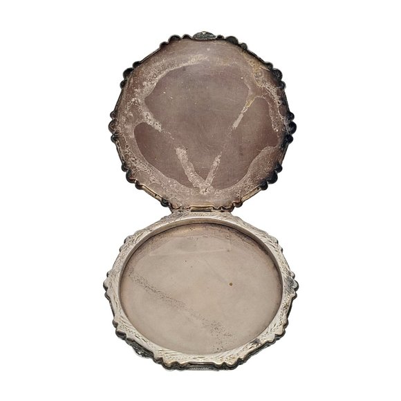 Vintage 900 Silver Large Compact #10608 - Picture 4 of 9